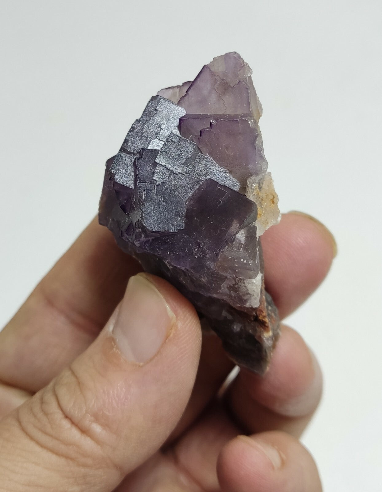 An amazing specimen of cubic purplish color Fluorite 73 grams