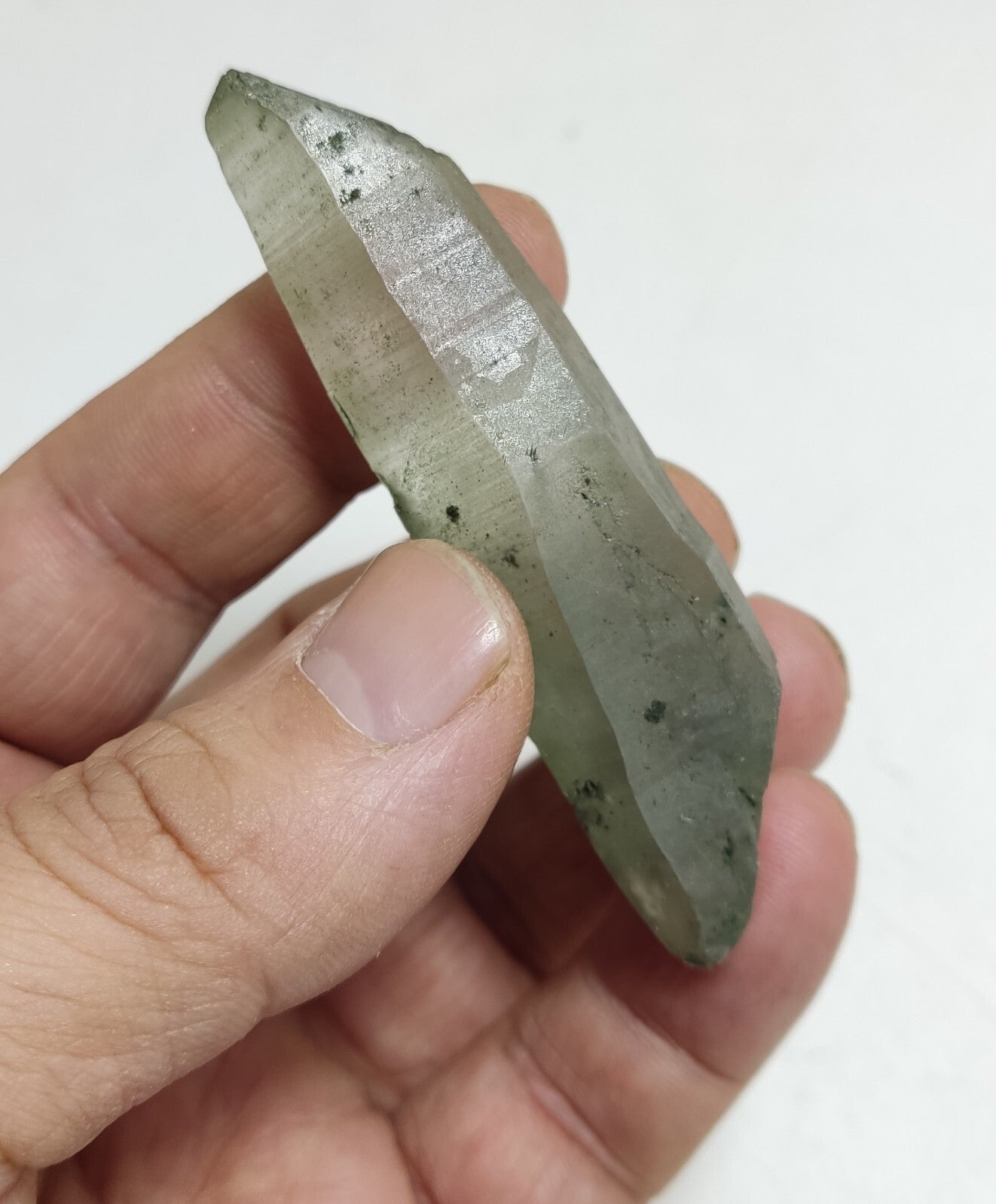 An Aesthetic Natural beautifully terminated Chlorite Quartz crystal 36 grams