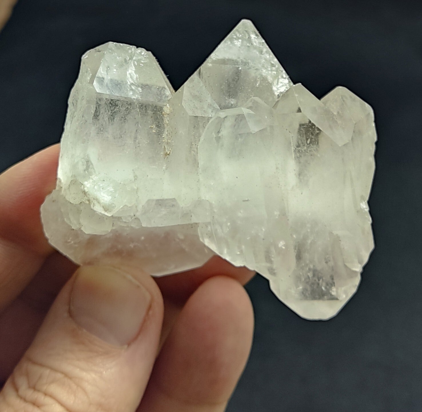 An Aesthetic terminated specimen of faden Quartz cluster 87 grams