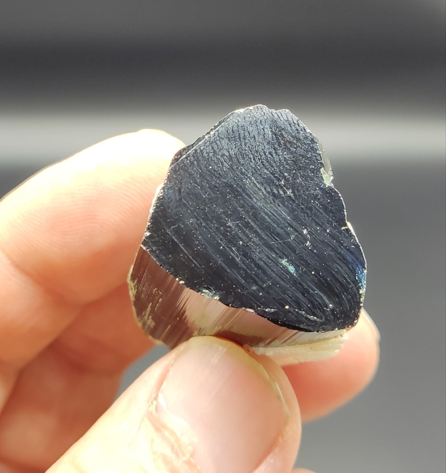 An amazing specimen of terminated tourmaline with green shaded 45 grams