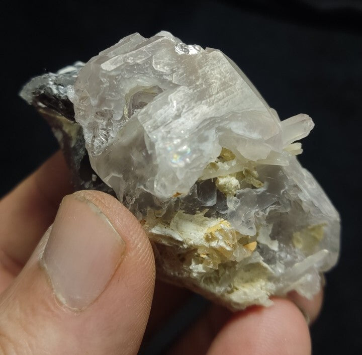 Natural Etched Terminated Smoky Quartz Amethyst 74 grams