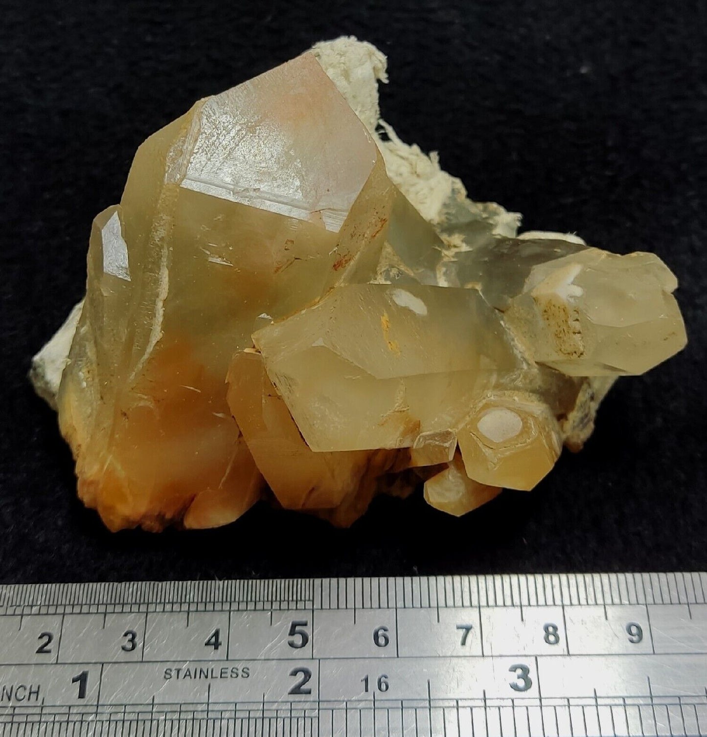 Amphibole included quartz cluster specimen 179 grams