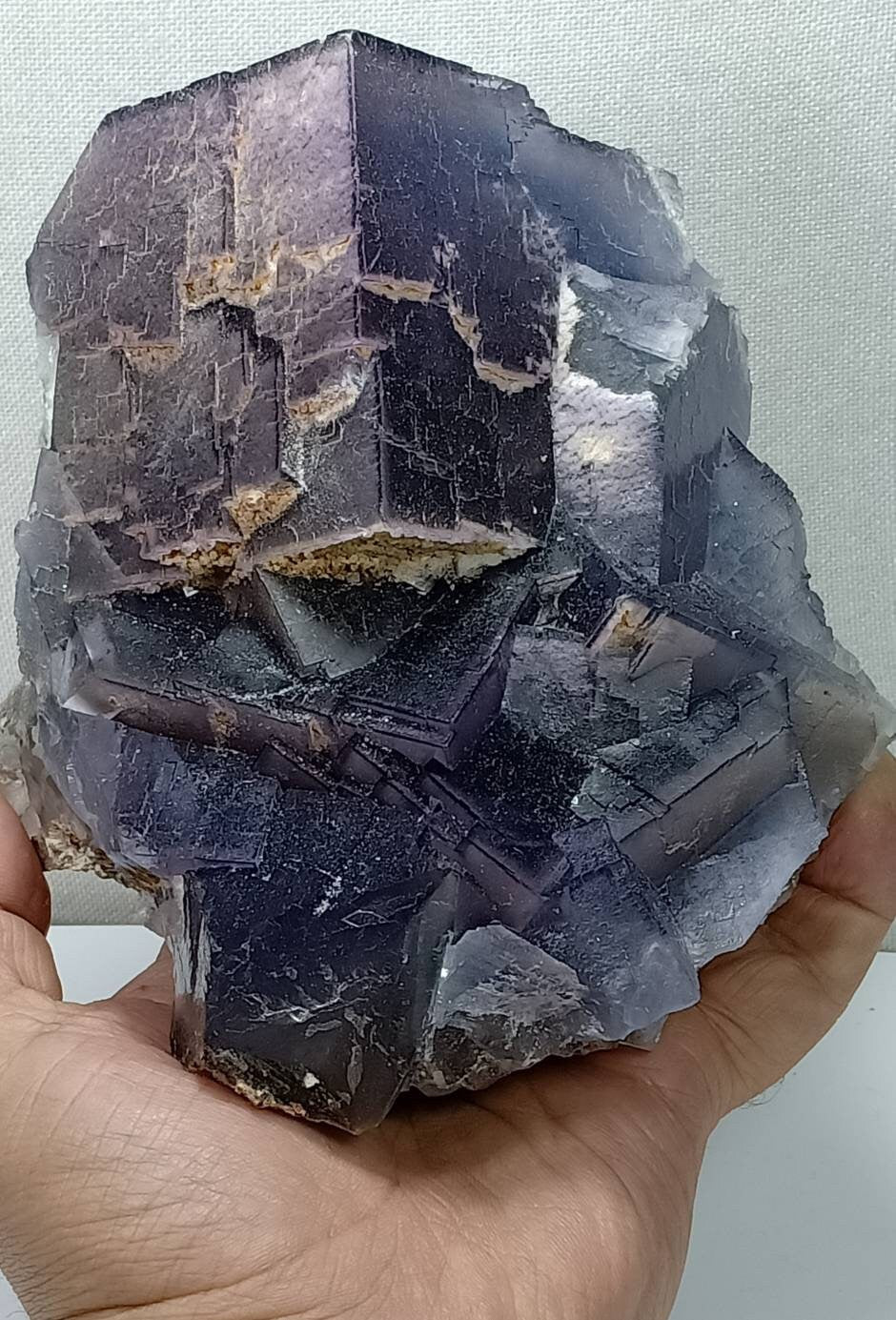 Fluorite Specimen with Purple zones 2.4 kg from Balochistan Pakistan