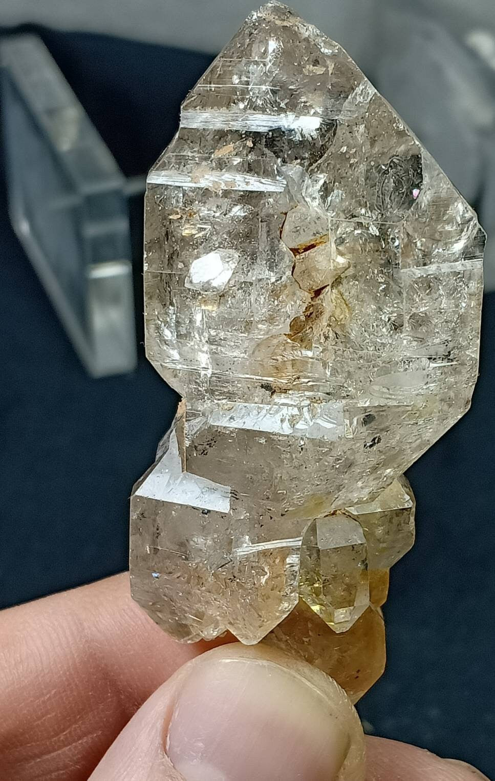 Single Skeletal Quartz Crystal Double terminated 58 grams
