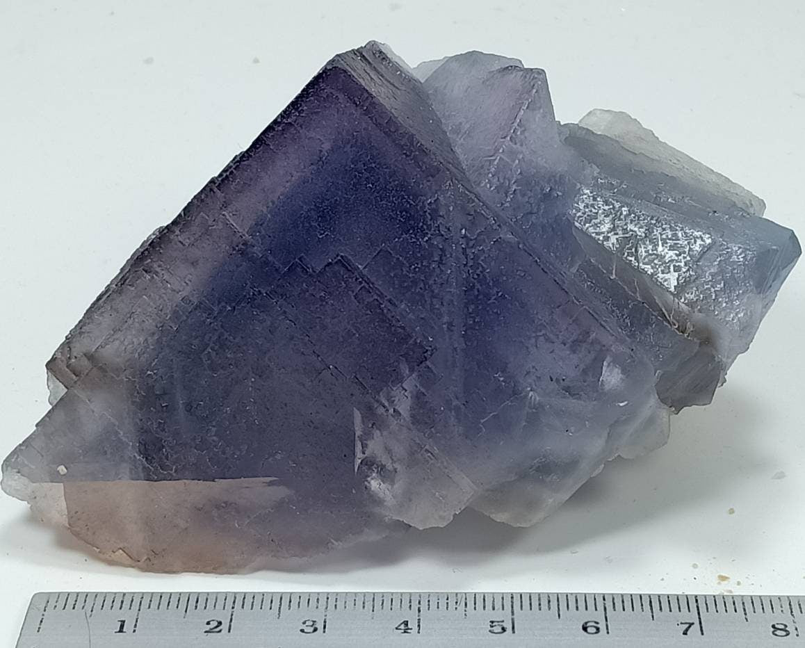 Purple and Blue phantom like Fluorite 330 grams