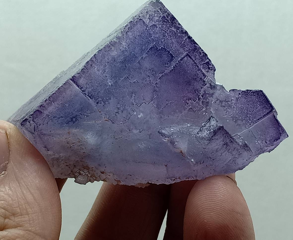 Purple Fluorite Specimen like phantom crystalization 105 grams