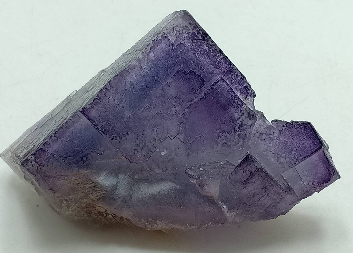 Purple Fluorite Specimen like phantom crystalization 105 grams