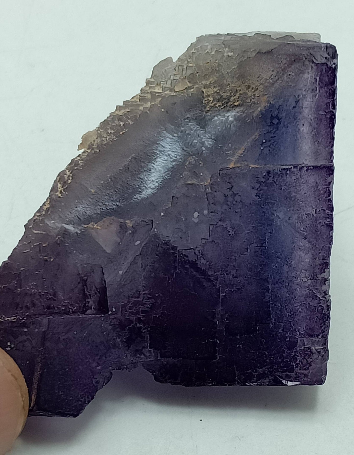 Purple Fluorite Specimen like phantom crystalization 105 grams