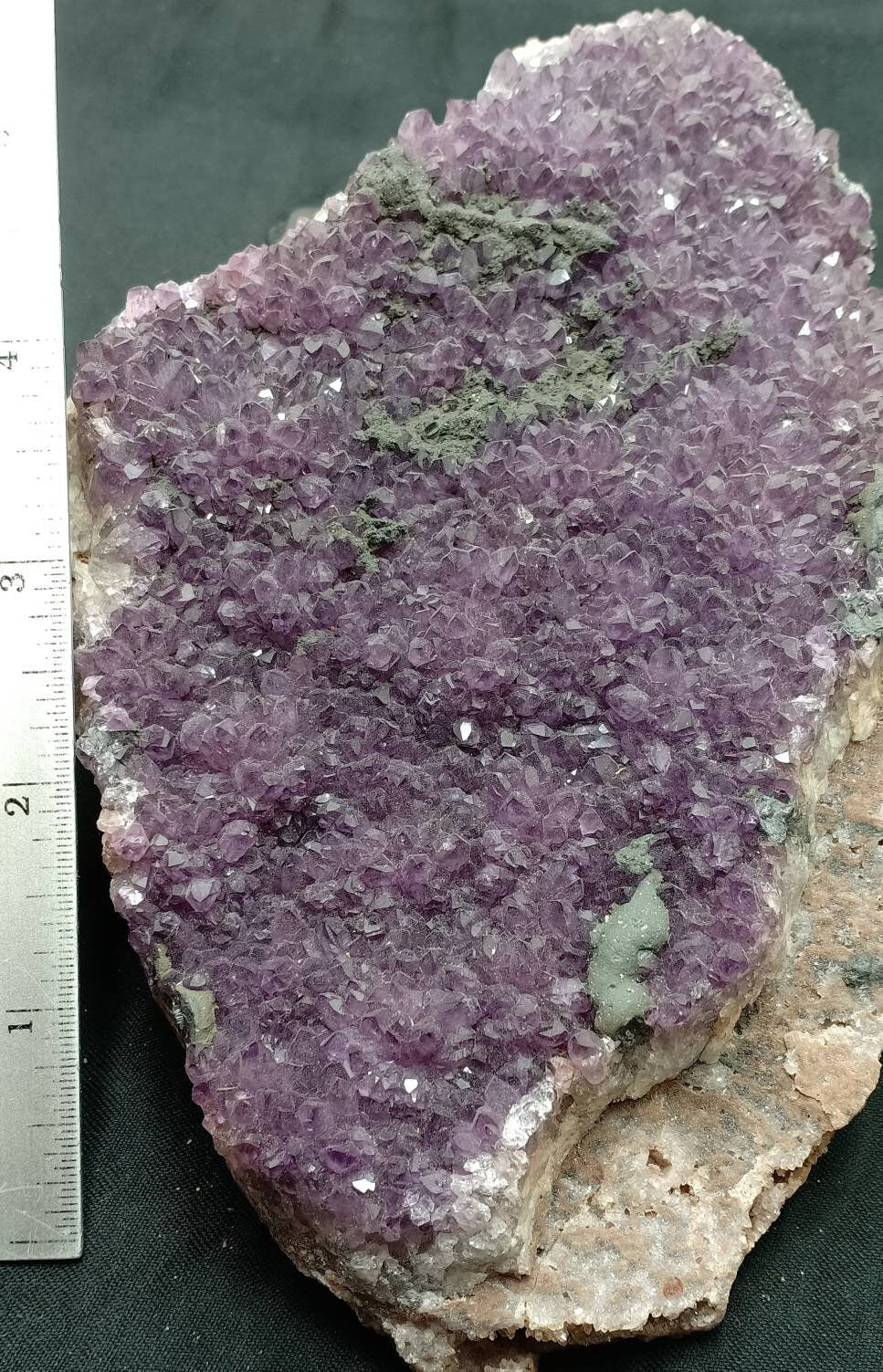 Single beautiful drusy Amethyst crystals Cluster plate 823 grams