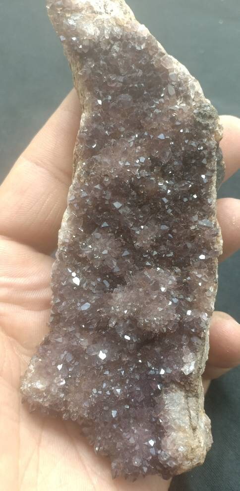 Single beautiful Drusy Amethyst crystals Cluster with beautiful purple color