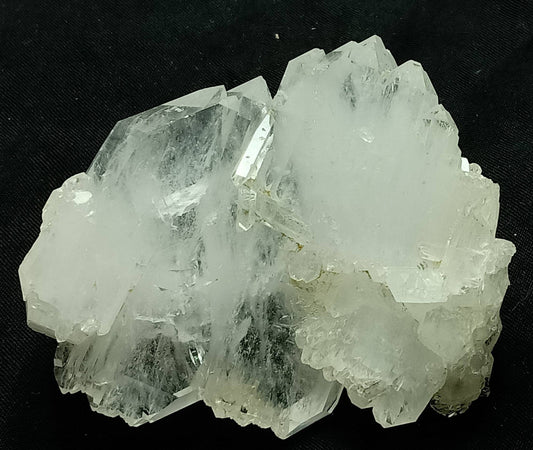 Single beautiful Faden Quartz Crystals cluster with beautiful terminations 145 grams