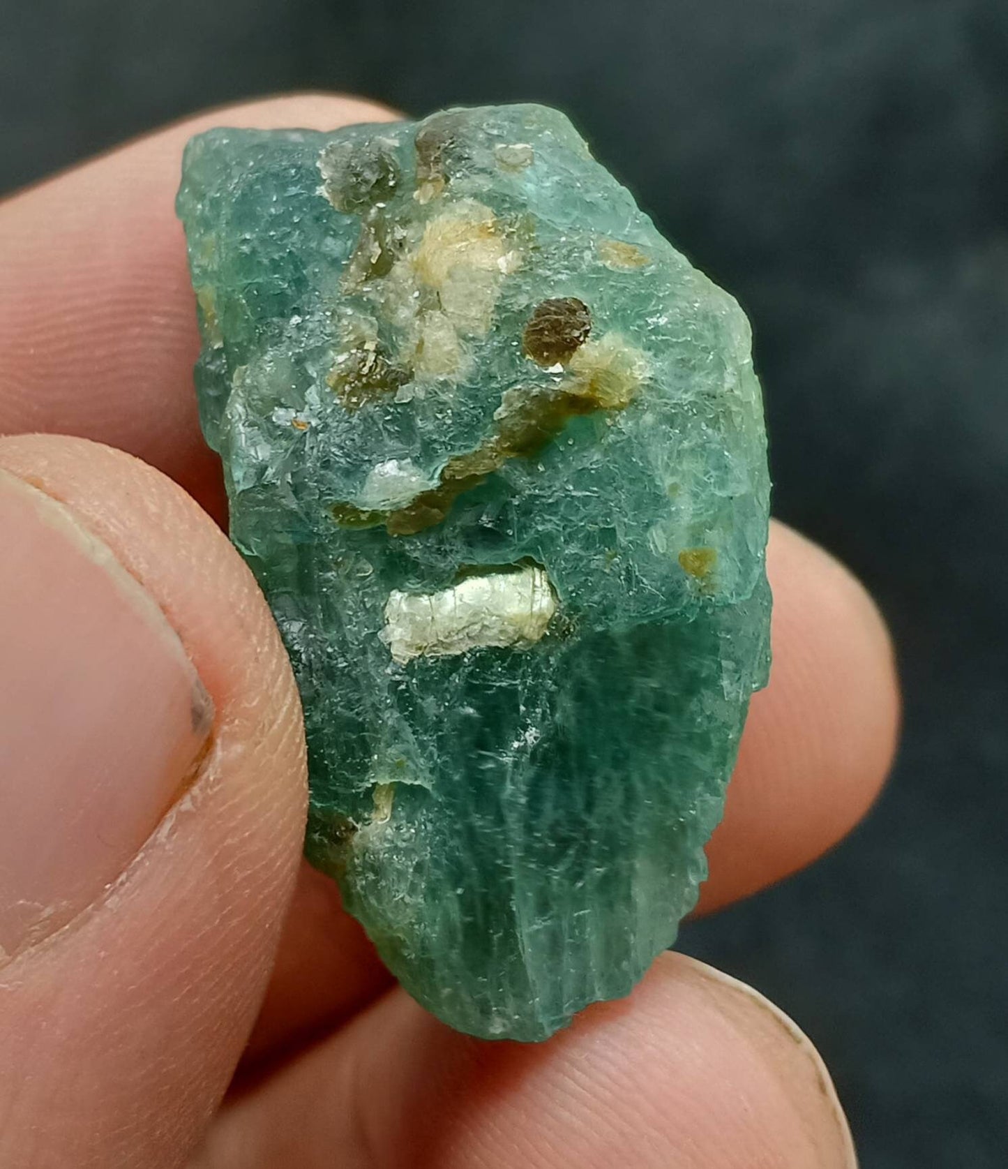 Single beautiful natural rare Grandidierite rough piece 22 grams