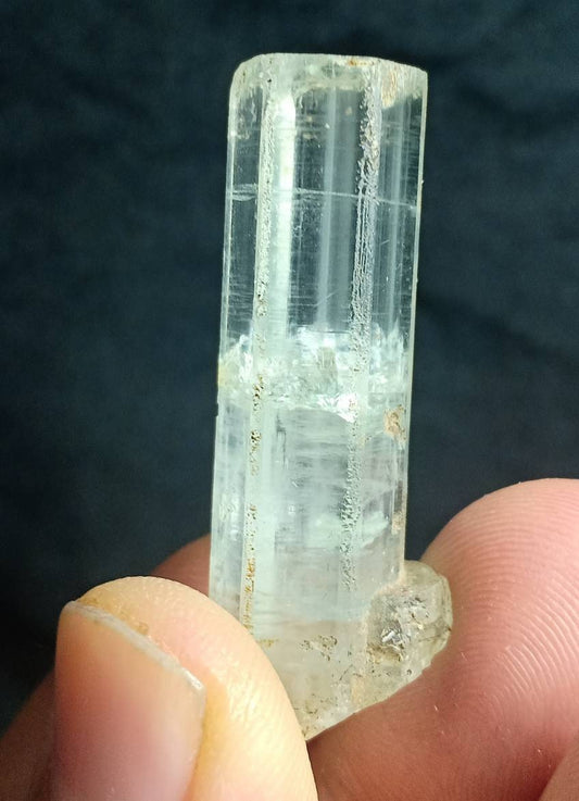 Beautiful Single well terminated Aquamarine crystal with amazing spiral formation inside 15 grams