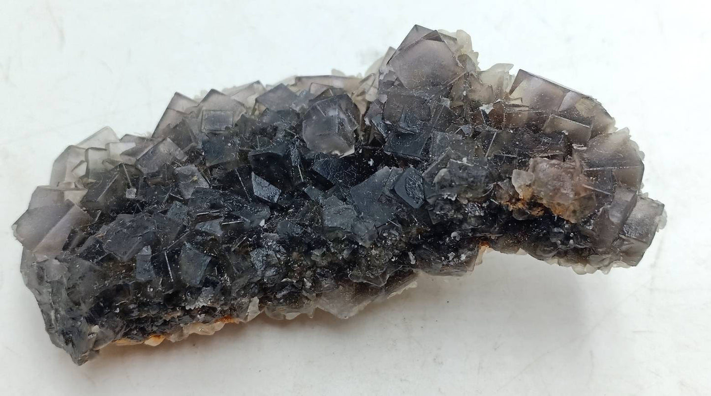 Terminated Fluorite specimen with calcite 67 grams