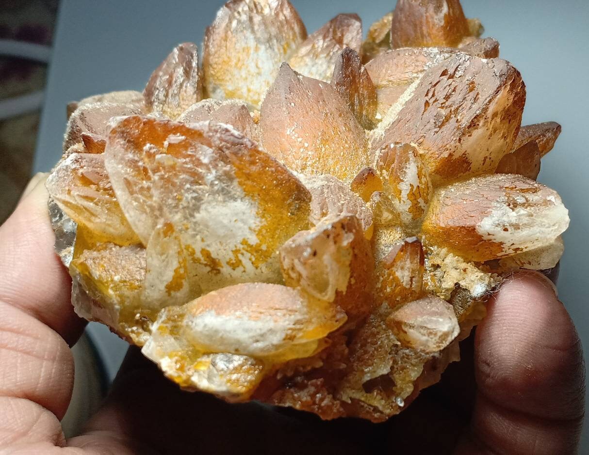 Calcite crystals cluster 580 grams