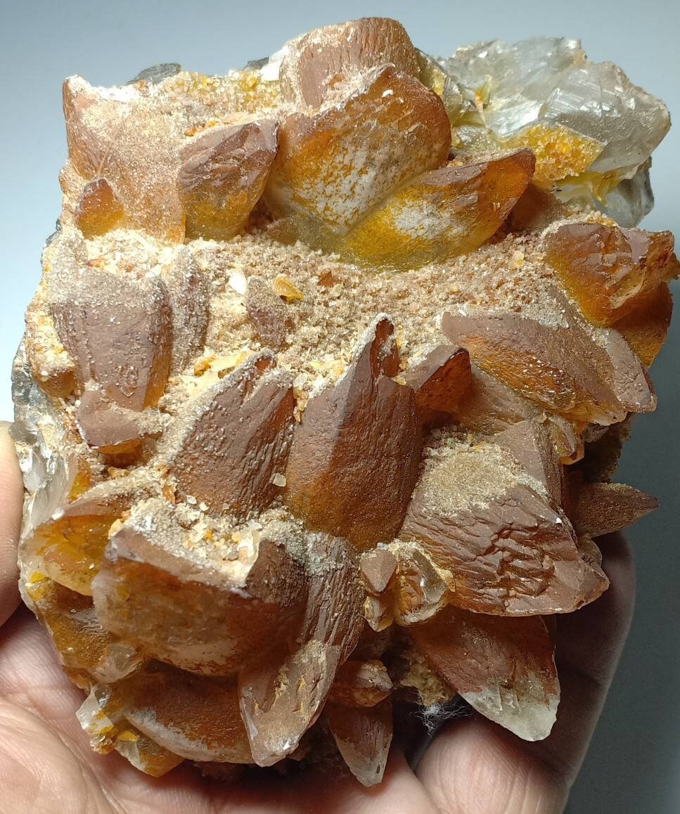 Calcite crystals cluster 580 grams