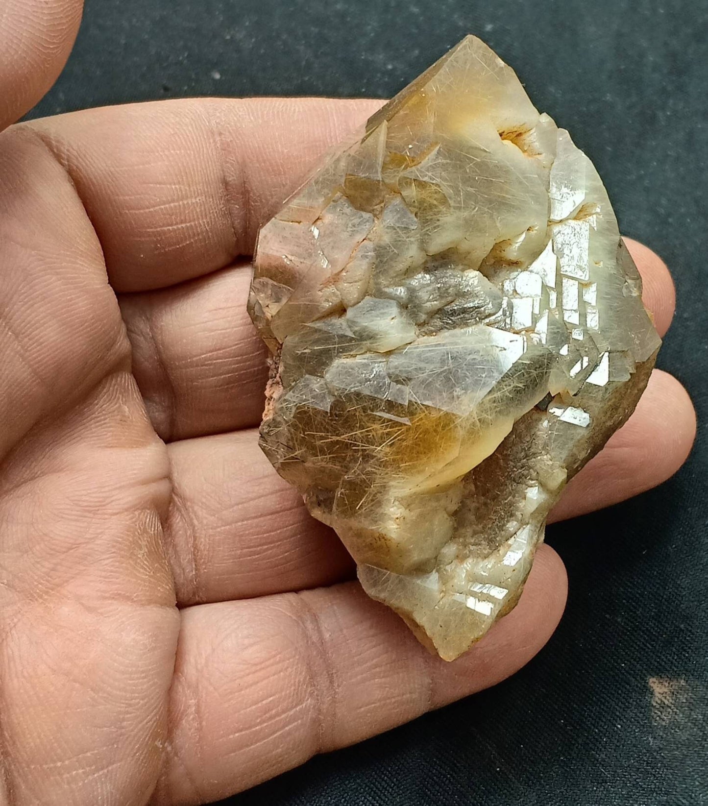 Astrophyllite included Quartz Crystal 132 grams