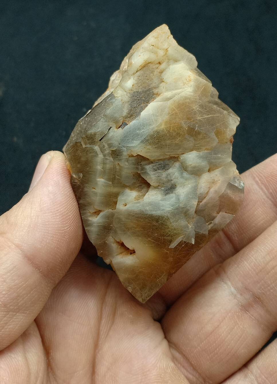 Astrophyllite included Quartz Crystal 132 grams