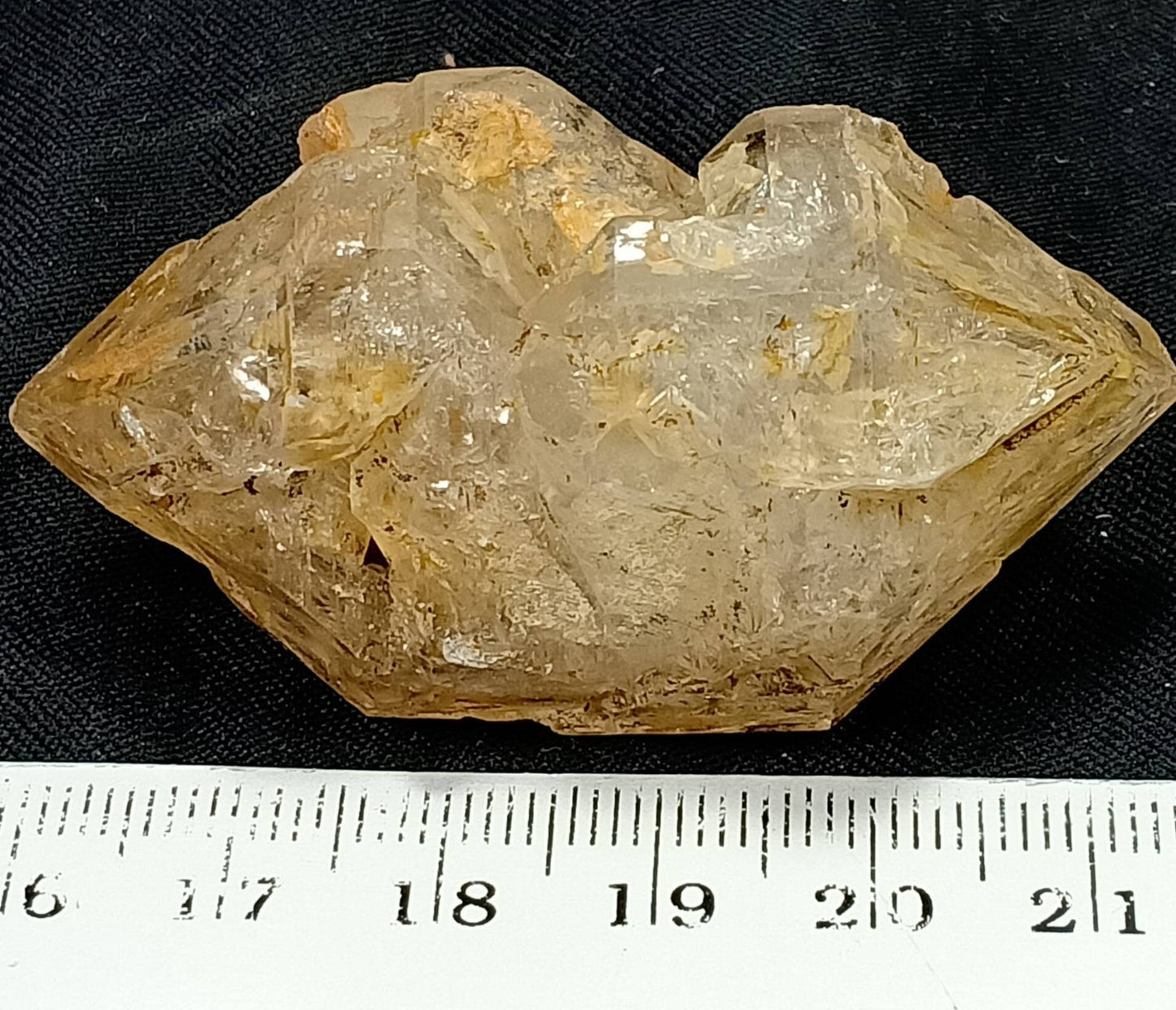 Single double terminated Fenster Quartz Crystal 46 grams