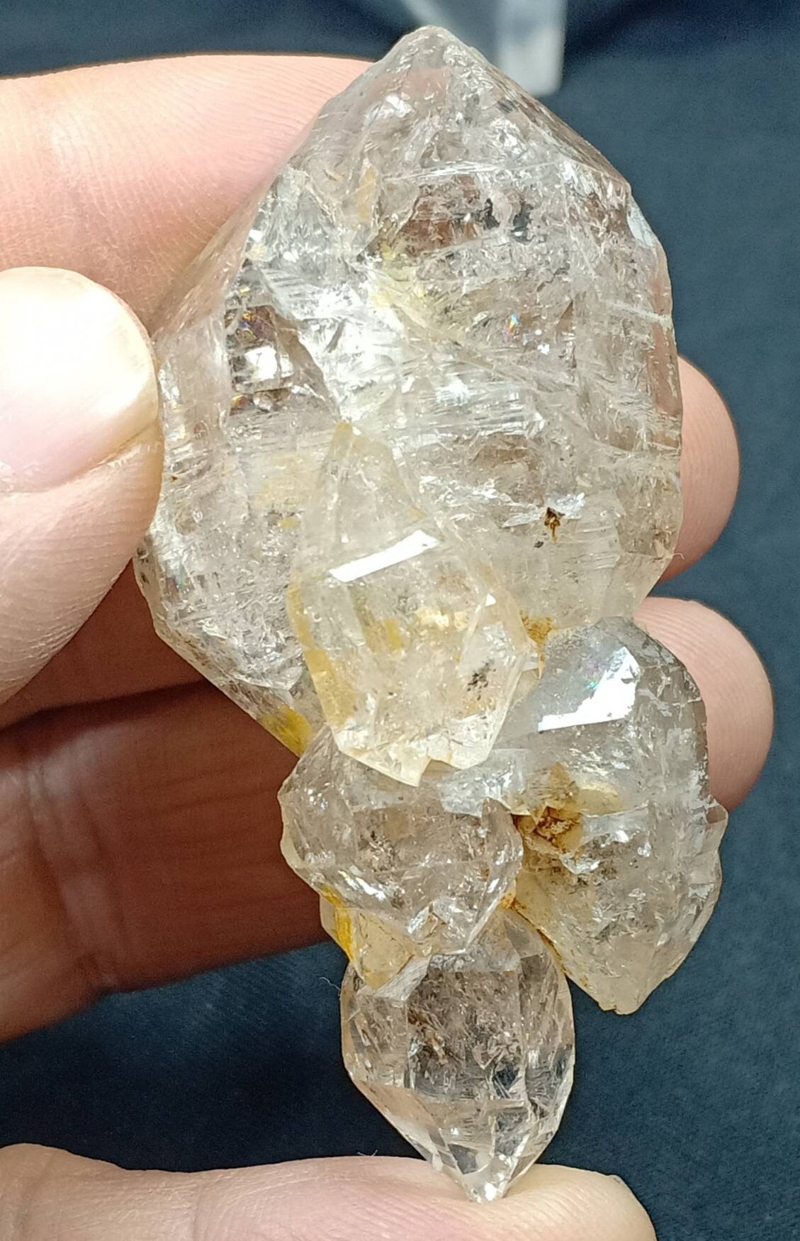 Single Skeletal Quartz Crystal Double terminated 58 grams