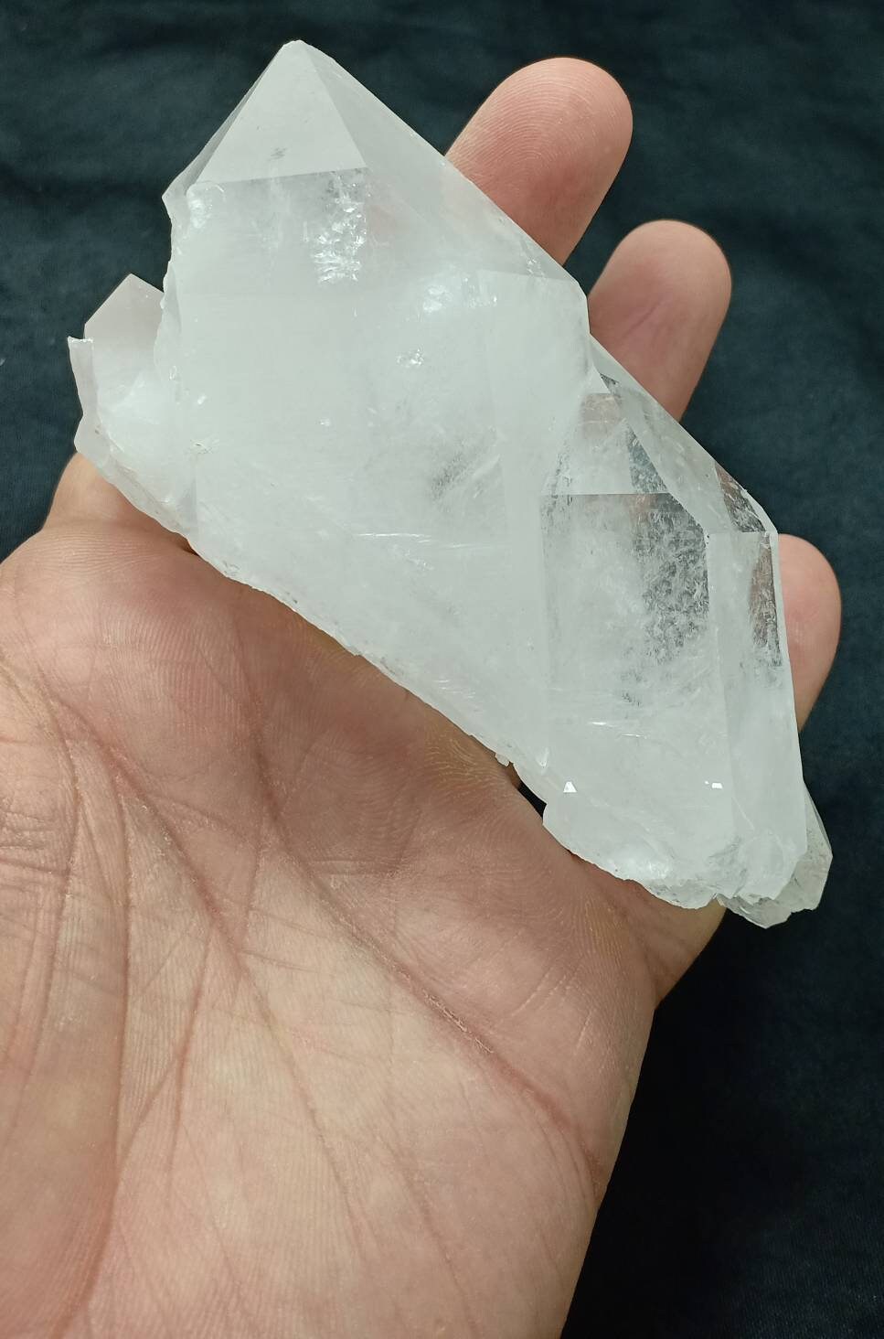 An amazing specimen of Terminated clear Quartz Crystals 271 grams