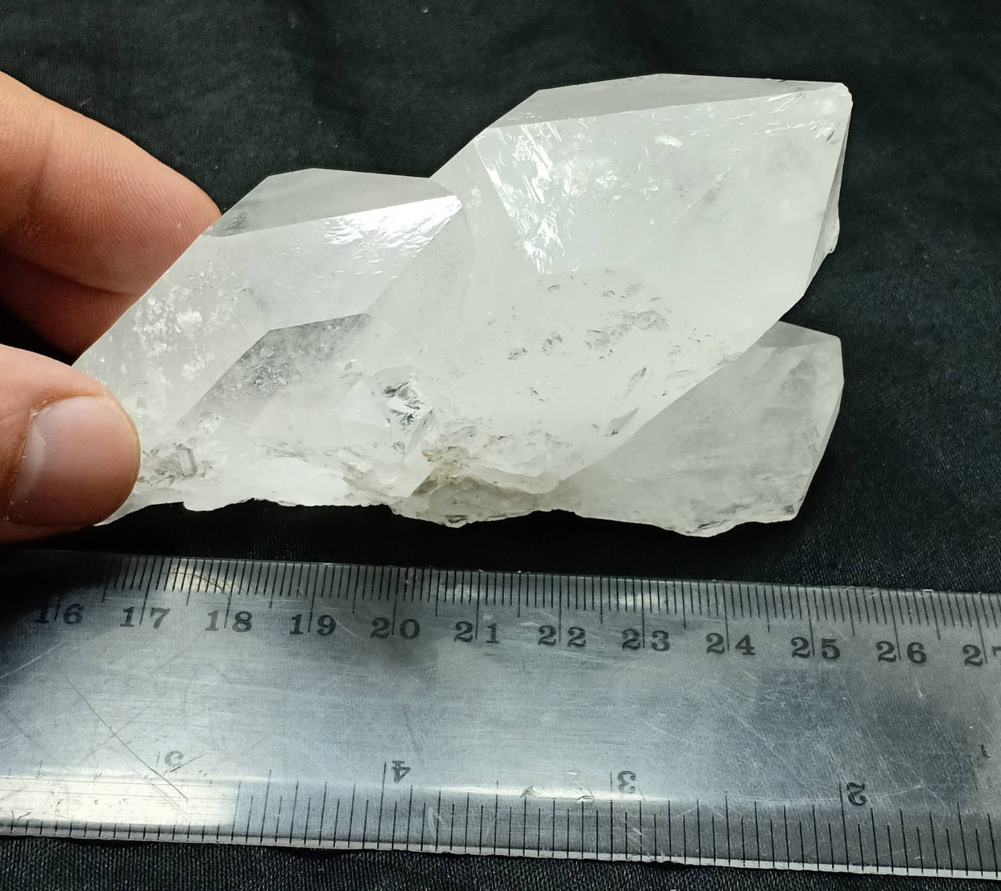 An amazing specimen of Terminated clear Quartz Crystals 271 grams