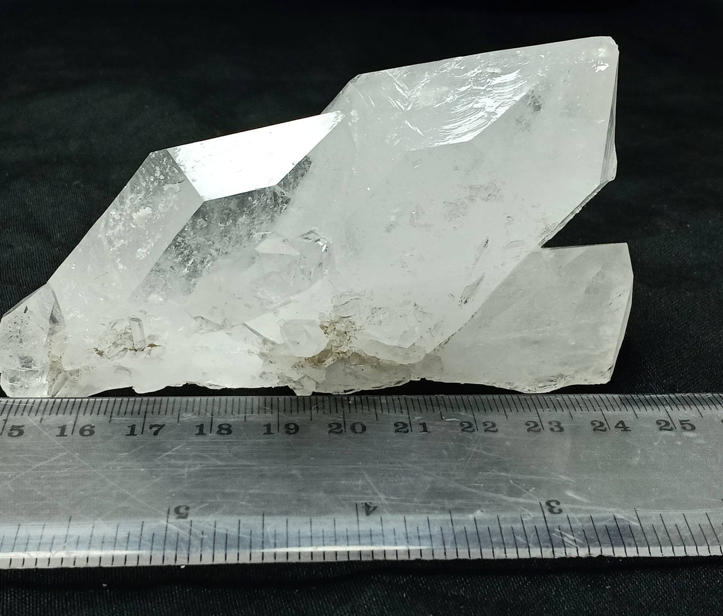 An amazing specimen of Terminated clear Quartz Crystals 271 grams