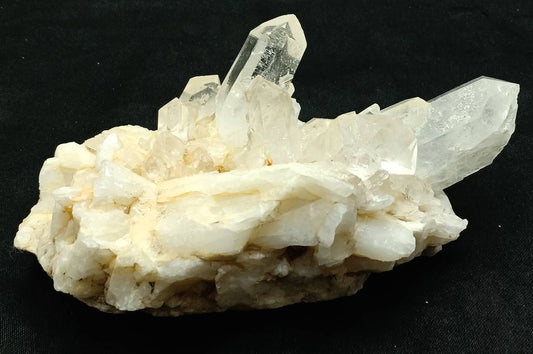 An amazing specimen of Terminated quartz Crystals cluster 394 grams