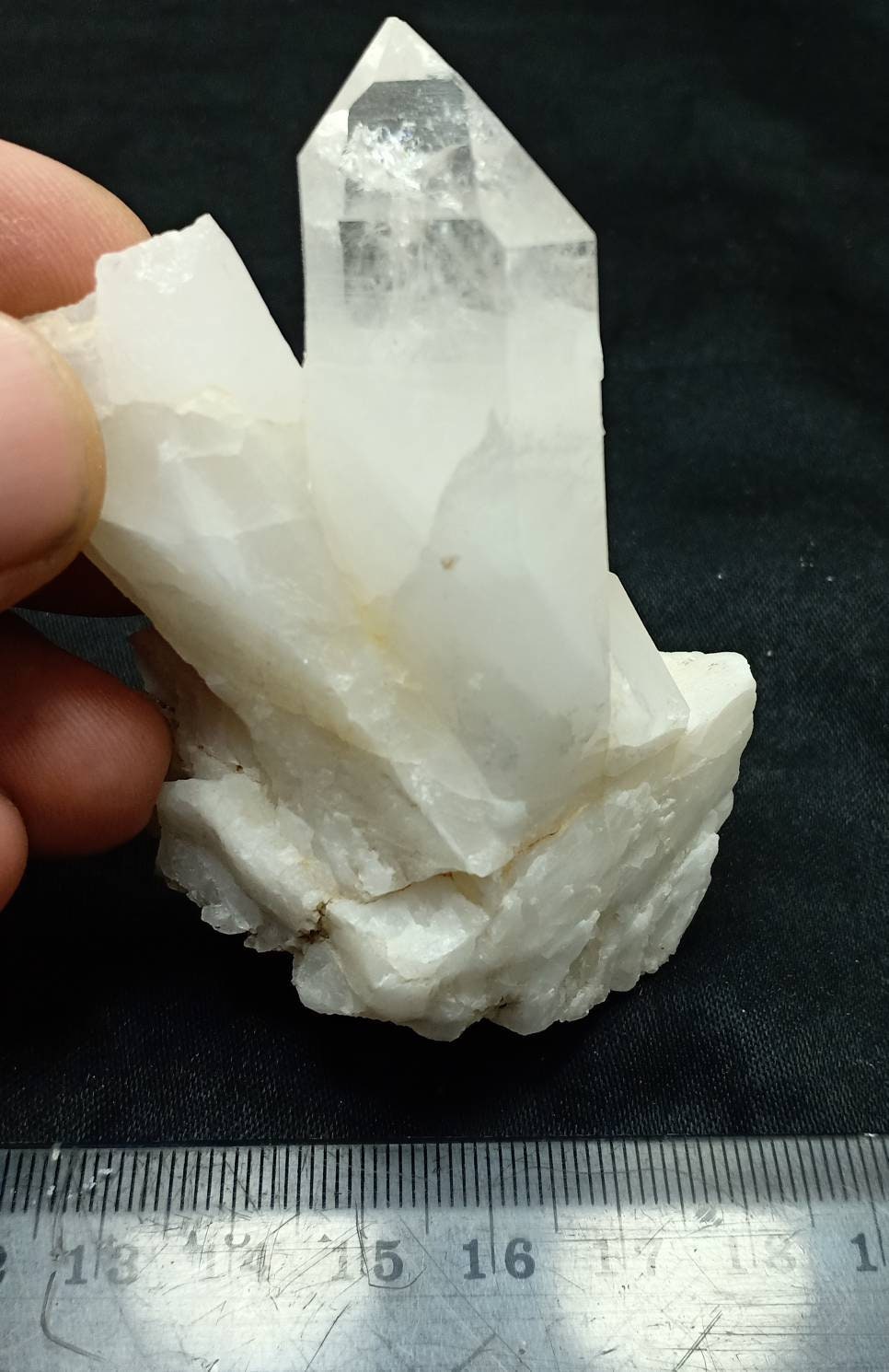 An amazing specimen of Terminated clear Quartz Crystal 122 grams