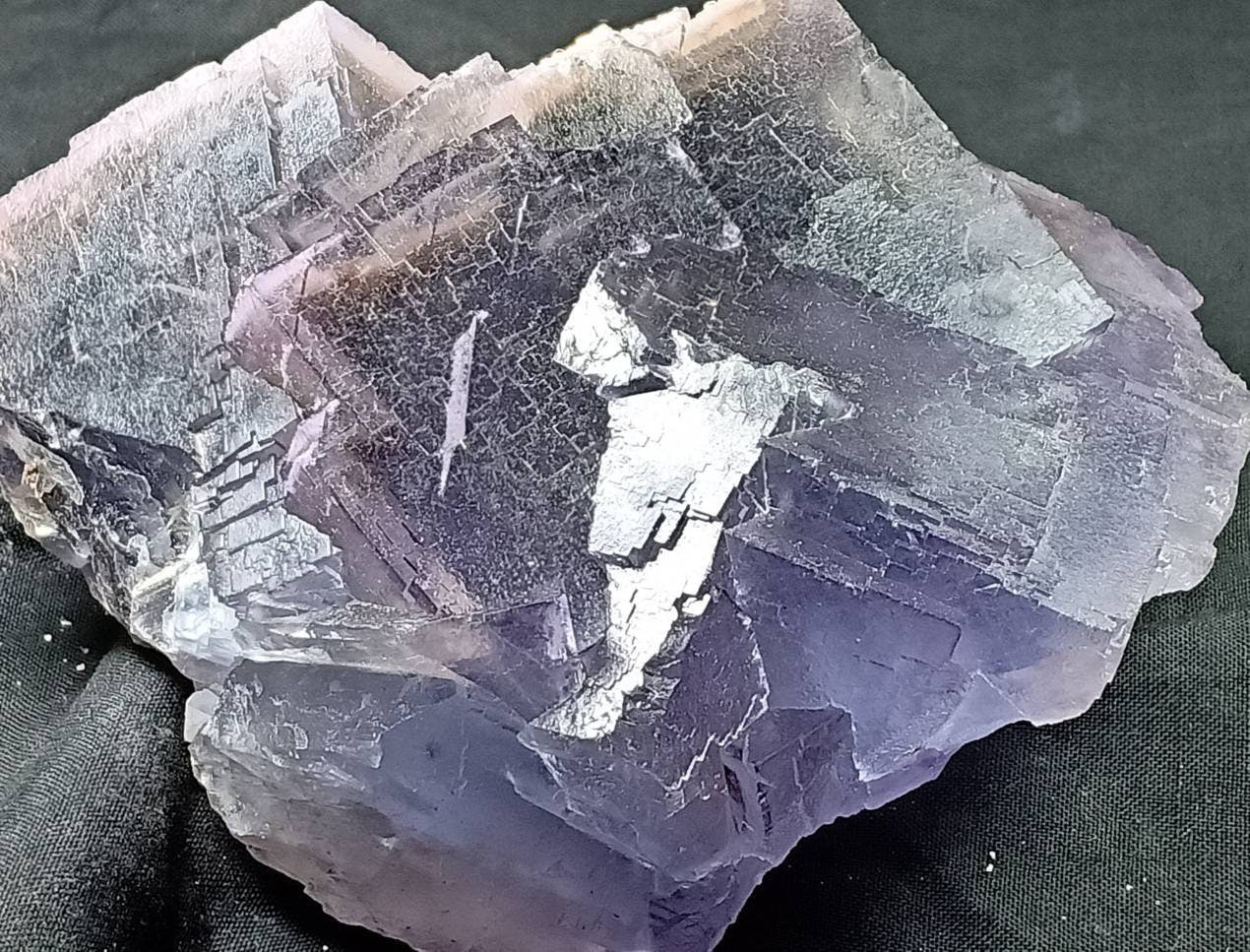 Purple Fluorite with Blue zoning 1050 grams