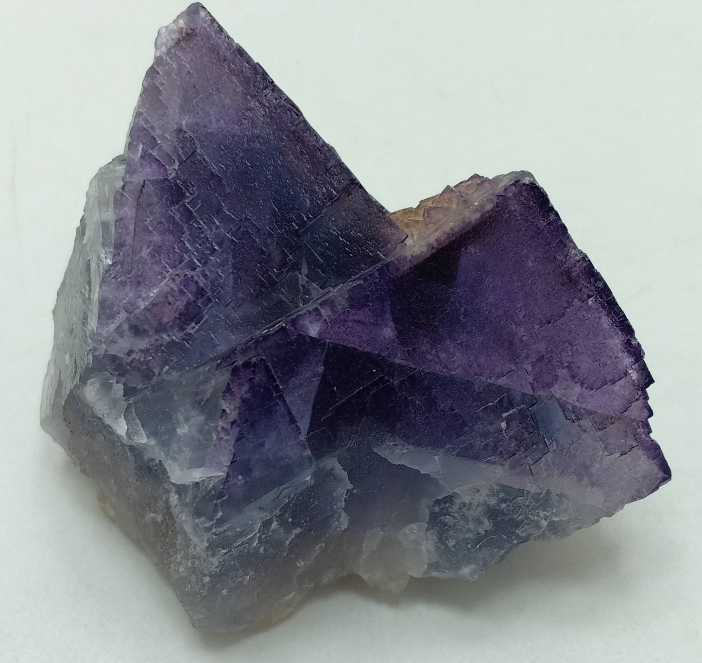 Purple Fluorite Specimen with blueish zoning 190 grams