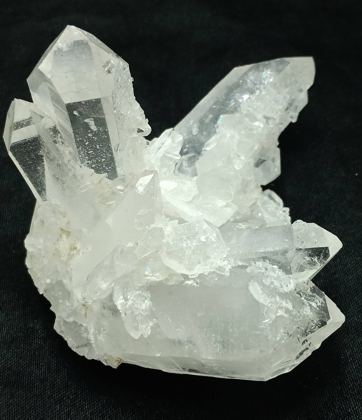 An amazing specimen of clear terminated quartz Crystals 193 grams