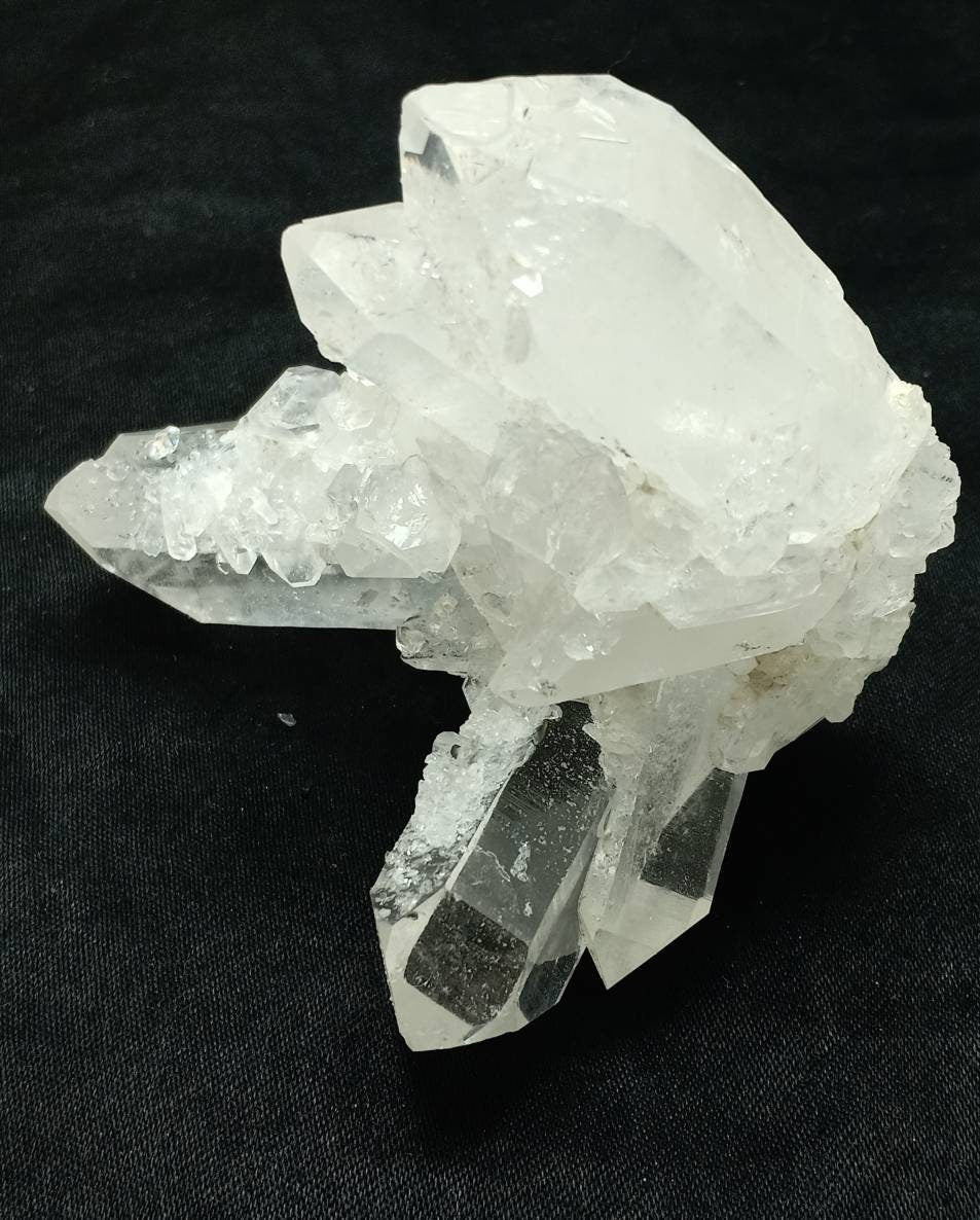 An amazing specimen of clear terminated quartz Crystals 193 grams