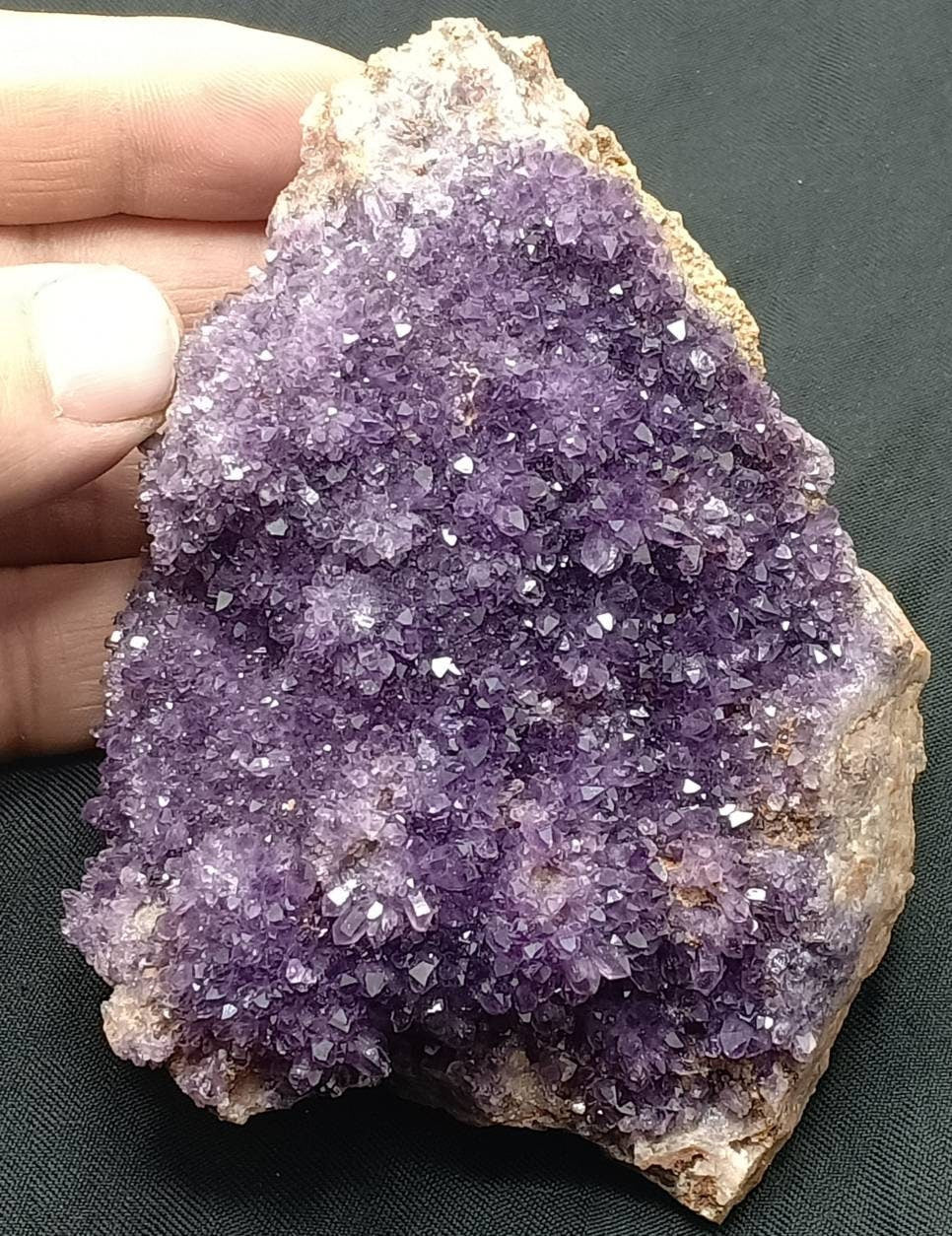 Single Beautiful Amethyst Drusy crystals Cluster