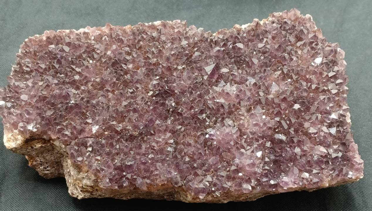 Beautiful self standing specimen of drusy Amethyst crystals Cluster
