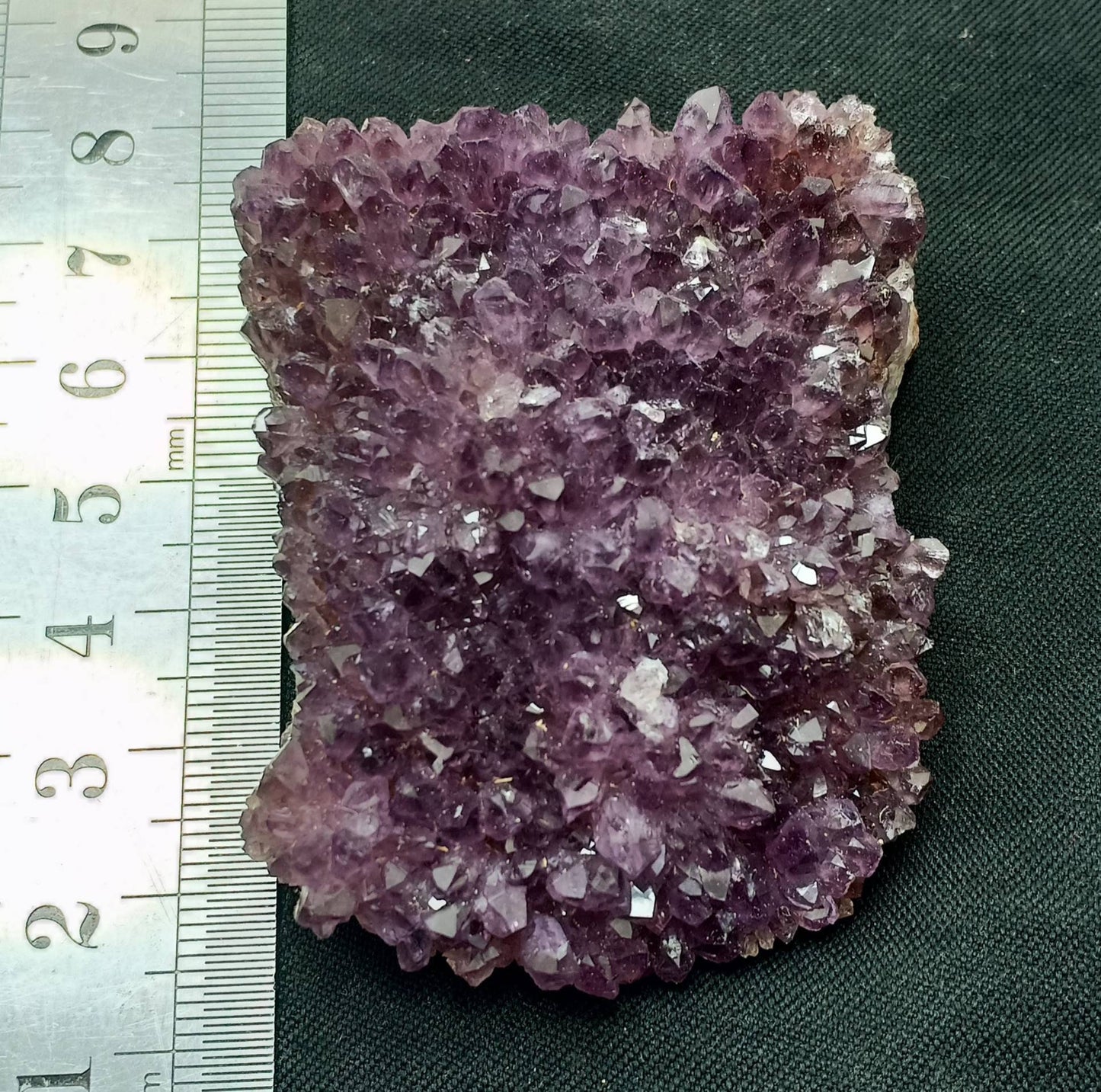 Single Beautiful Drusy Amethyst crystals Cluster with beautiful purple color 89 grams