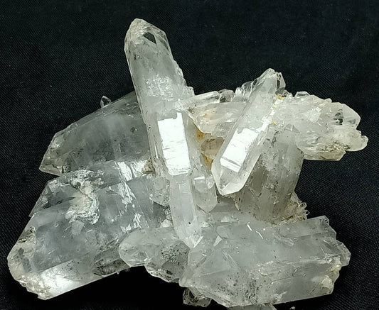 Skeletal Chlorite Quartz Crystals Cluster 198 grams