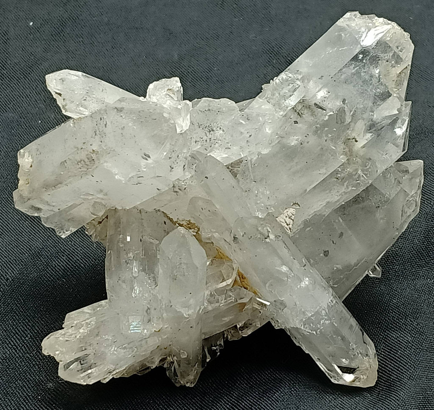 Skeletal Chlorite Quartz Crystals Cluster 198 grams