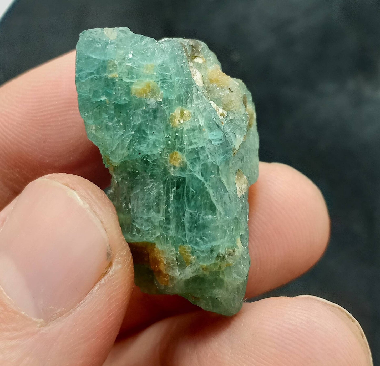 Single beautiful natural rare Grandidierite rough piece 22 grams