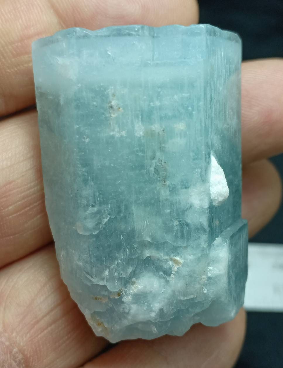 Single beautiful Afghanistan Aquamarine Crystal with amazing color and natural terminations 71 grams