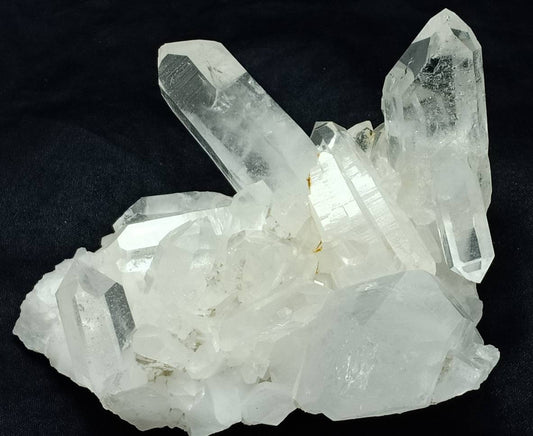 An amazing Quartz Crystals cluster with multiple Terminated Quartz Crystals 552 grams