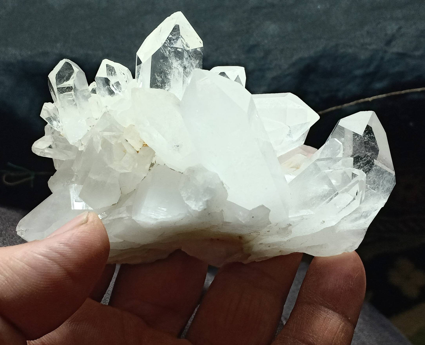 An amazing specimen of Quartz Crystals cluster combined together with beautiful terminations 272 grams