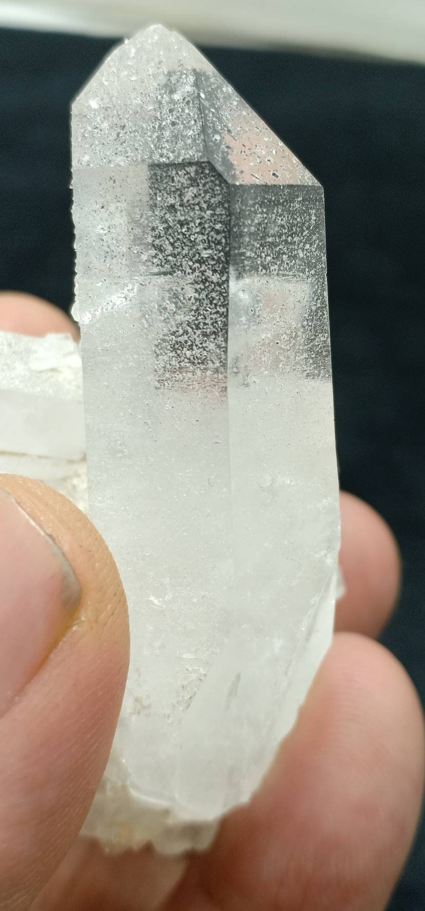An amazing Quartz Crystals cluster of beautiful terminations 74 grams