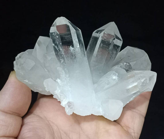 An amazing Aesthetic Natural Specimen of Terminated clear Quartz cluster 383 grams