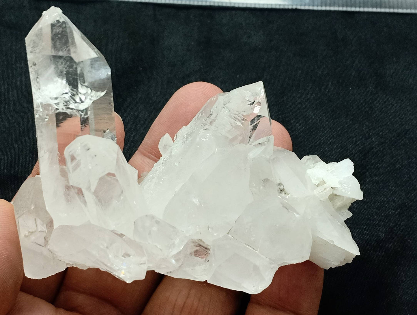 An Aesthetic specimen of terminated clear Quartz Crystals 143 grams