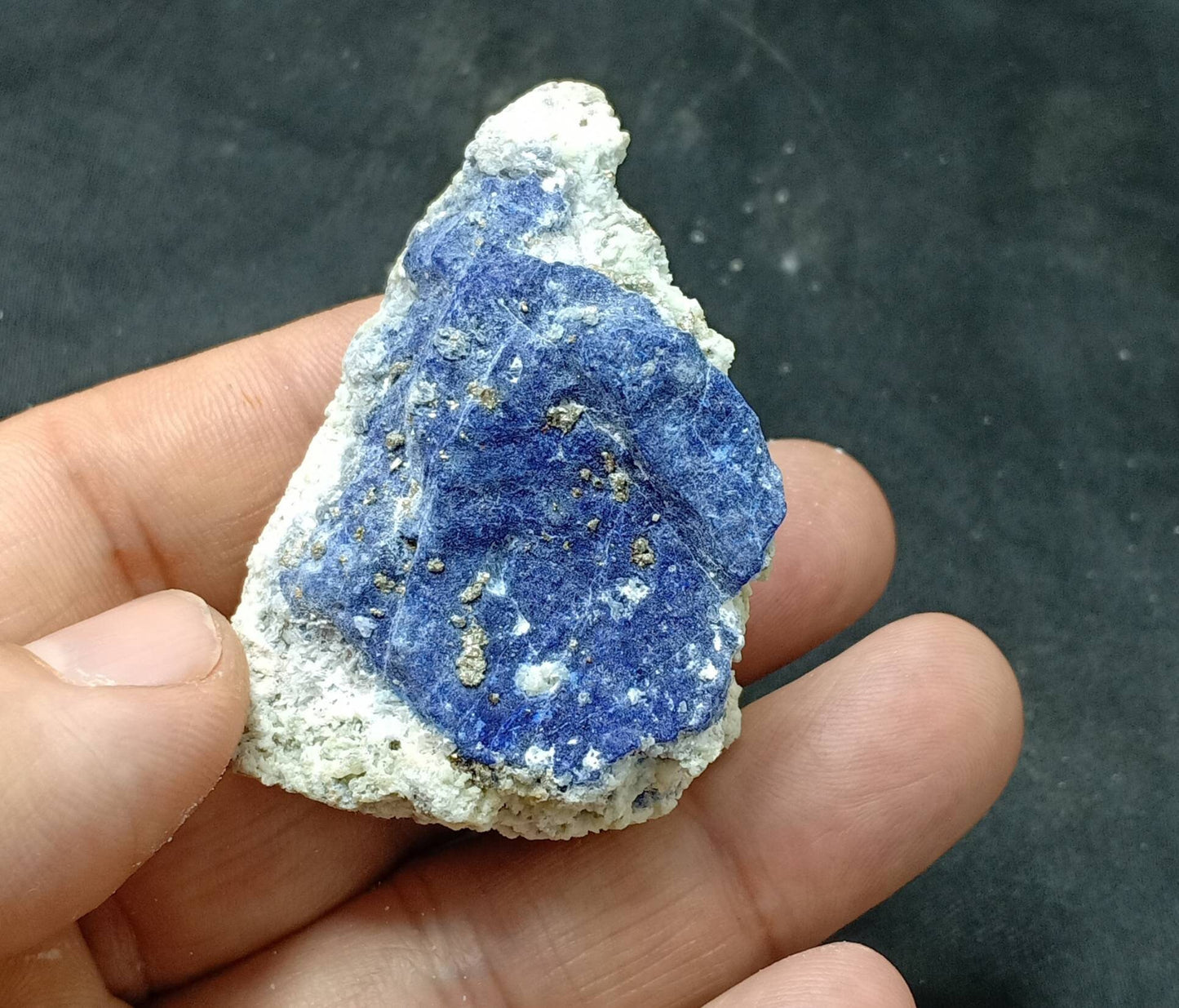 An Aesthetic specimen of Lazurite Lapis with Pyrite 57g