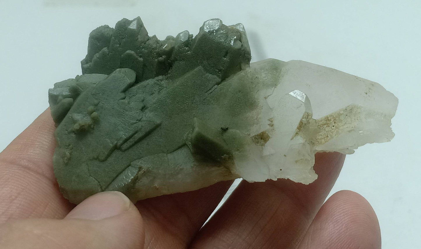 An Aesthetic Natural beautifully terminated Chlorite Quartz crystals cluster 59 grams