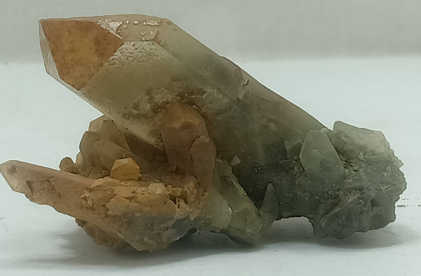 An Aesthetic Natural beautifully terminated Chlorite Quartz crystals cluster 52 grams