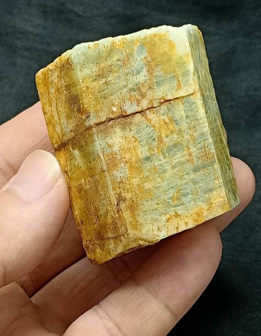 An Aesthetic large opaque Beryl Aquamarine Crystal 168 grams