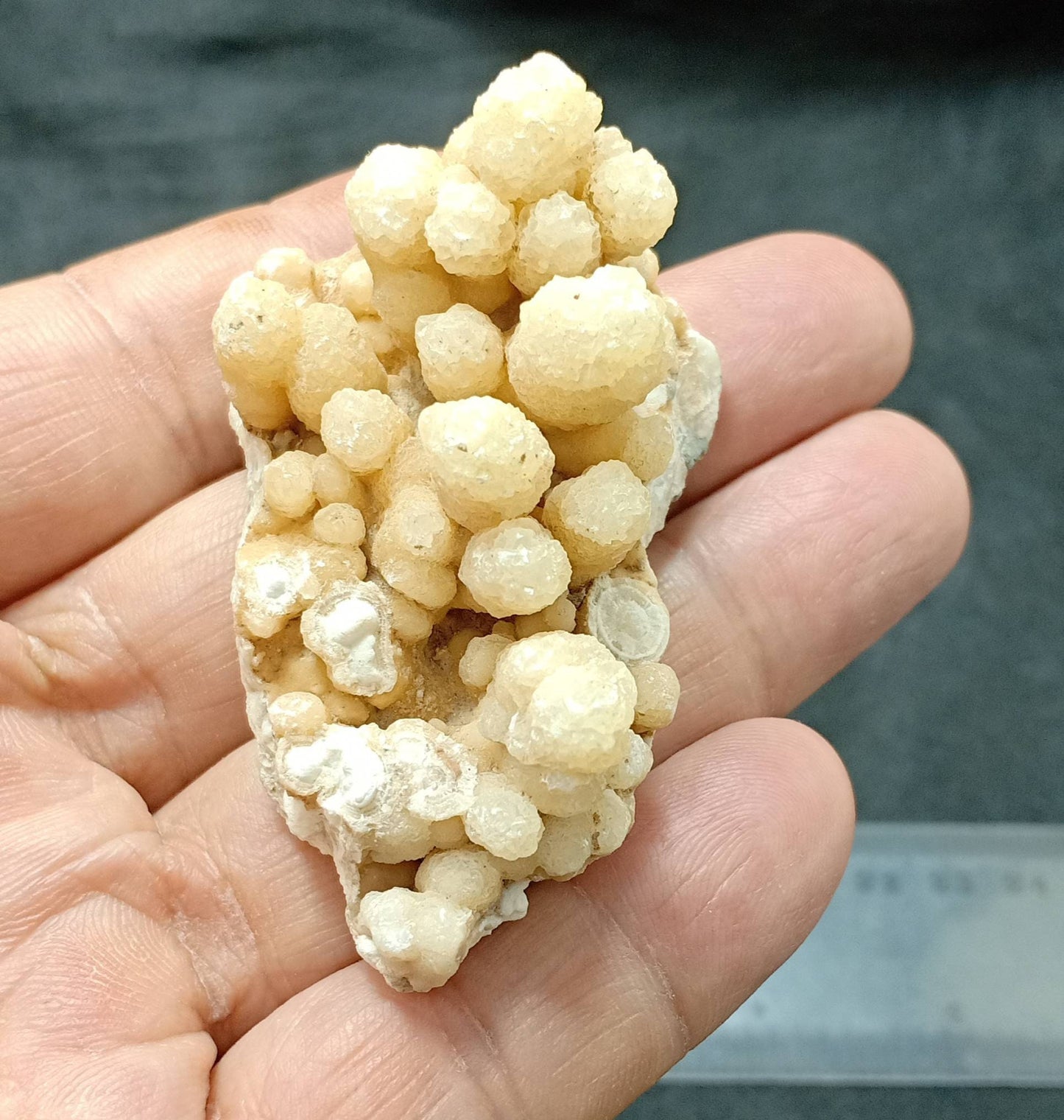 An aesthetic specimen of aragonite flower shape natural terminated crystals 61 grams